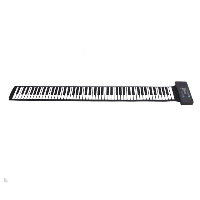 Piano Enrollable De 88 Teclas, Pantalla LED Multifunción Recargable, 15 Canciones De Demostración, Función MIDI Portátil, Teclado Enrollable, Piano Para Niños Principiantes,