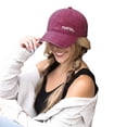 thumbnail image 2 of Mens Hats Unisex Baseball Distressed Embroidered Letter Summer Soft Top Adjustable Outdoor Ball Caps RD1 One Size, 2 of 4