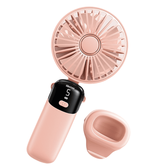 Handheld Mini Fans, Foldable Portable USB Rechargeable Fans are A Must-Have for Summer,Pink