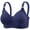 Blue, variant on Women's Slim Cup Plus Size Adjustable Bra Lace Push Up Non Underwire Sexy Bra