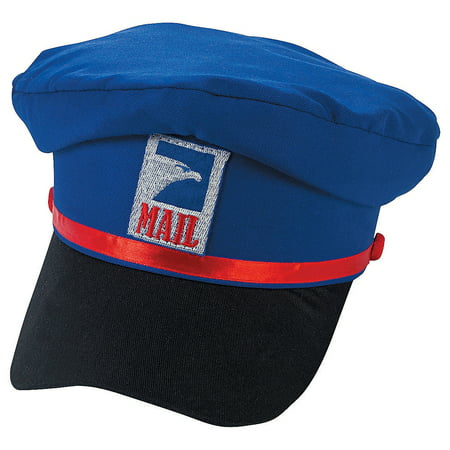 Mail Carrier Hat Polyester Cap USPS Mailman Man Delivery Costume Postman