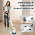 thumbnail image 6 of Electric Spin Scrubber Power Scrubber Latest Upgraded Version High Torque Cordless Cleaning Brush,Shower Cleaning Brush With 8 Replaceable Brush Head(Black), 6 of 8