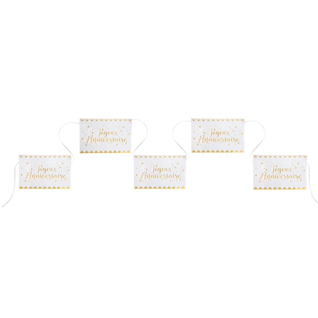 Elegant Metallic Birthday Banner - Stylish Aesthetics for Trend-Setting Celebrations - Perfect for Anniversaries and Birthdays - One Stunning Piece - Essential Party Supplies!