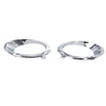 thumbnail image 3 of Pair Front Left & Right Chrome Fog Lamp Bezel Trim Ring for Fusion 2013-16, 3 of 10