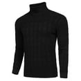 thumbnail image 5 of COOFANDY Men's Slim Fit Turtleneck Long Sleeve Sweater Casual Twisted Knitted Pullover Sweaters, 5 of 6