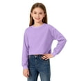 thumbnail image 2 of BLVB Girls Sweatshirt Crop Tops for Teens Kids Cropped Crewneck Pullover Long Sleeve Shirts for 3-14 Years, 2 of 7