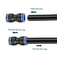 thumbnail image 5 of Uxcell 16mm Tube OD Quick Connect Push to Connector Fitting, Black 8Pcs, 5 of 6
