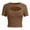 #1 Brown, variant on Women Tops Black Short Sleeve Summer Crop Tops Solid Casual Basic Tees Crewneck Going Out Shirts