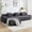 Dark Grey, variant on YERAIRR 118" Modern Modular Sectional Sofa with Ottoman, Corduroy Fabric, Beige, 4-Seat Configurable Couch for Living Room