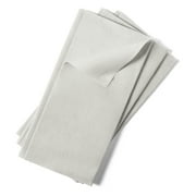 Singular Paper Napkins - Linen-Like Dinner Napkins - Everyday Table Napkins - 15.75" x 15.75" (50 Count Silver)