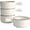 white-diam, variant on 20 Oz Embossed Ceramic Soup Crocks with Handles, Oven Microwave Dishwasher Safe, Set of 4