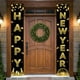 thumbnail image 5 of Decoración de pancarta de puerta de Nochevieja: la pancarta de puerta presenta carteles de 2025 y Feliz año nuevo, está llena de ambiente de fiesta de año nuevo, lo cual es ideal para decora, 5 of 5