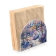 thumbnail image 2 of Painting Snow Houses Trees Napkin Holder for Table Clear Napkin Stand Paper Holder Acrylic Organizer Dispenser Napkins for Dinner Kitchen Restaurant Room, 2 of 8