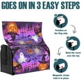 thumbnail image 5 of Happy Halloween Spooky Ghost Mailbox Cover Magnetic Pumpkin Trick or Treat Mailbox Covers Standard Size 21x18 InchesGarden Yard Post Wraps Letter Box Cover Creepy Decorations, 5 of 6