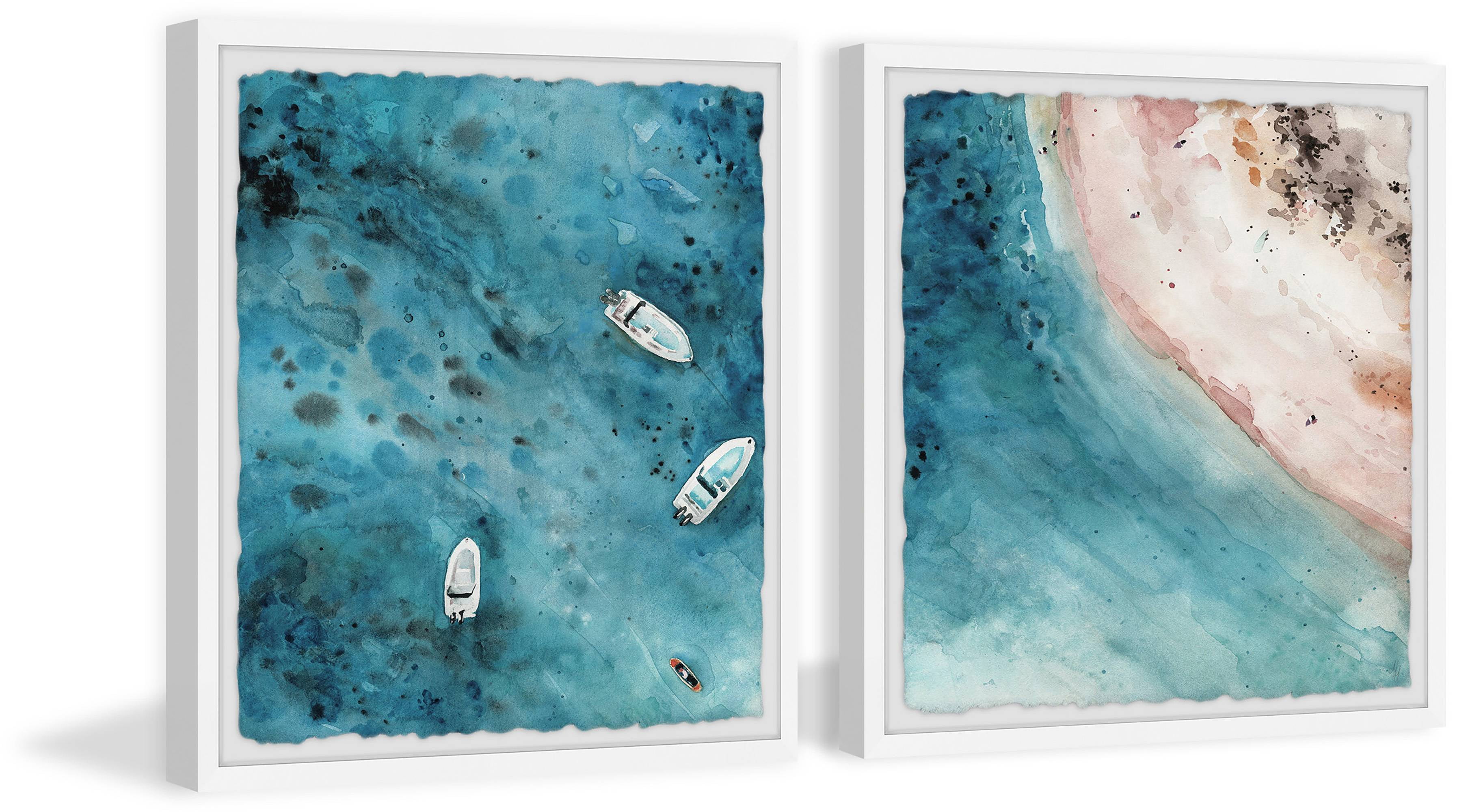 Marmont Hill Perfect Getaway Diptych, Art Prints 64.00" x 1.50"