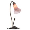 thumbnail image 4 of 16" High Pink Tiffany Pond Lily Accent Lamp, 4 of 7