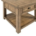 thumbnail image 4 of Bowery Hill 1 Drawer Farmhouse Solid Wood End Table in Brown, 4 of 5