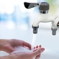 thumbnail image 1 of Awdenio 90 Degree Double-Valve Water Tap Double External Control Durable Brass Faucet For Home Outdoor Garden, 1 of 2