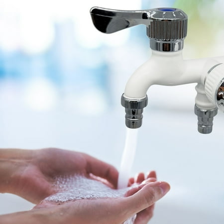 

Fjofpr Tools 90 Degree Double-Valve Water Tap Double External Control Durable Brass Faucet For Home Outdoor Garden Hot