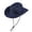 Navy, variant on Unisex Vintage Cowboy Jazz Sun Hat, Breathable Wide Brim Adjustable UPF 50 Outdoor Travel Cap White