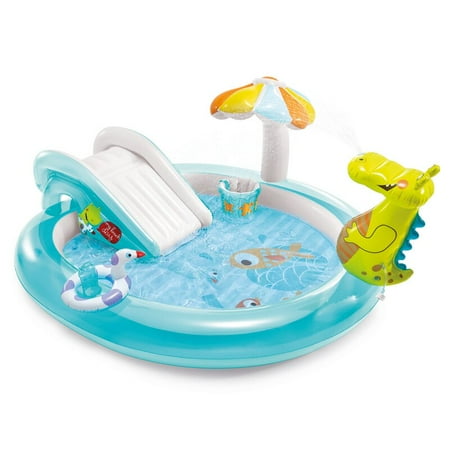 kiddie pool with built in slide