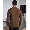 thumbnail image 3 of COOFANDY Men's Long Sleeve Henley Shirts Stretch Ribbed T-Shirts Fashion Casual Basic Tops, 3 of 9