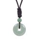 thumbnail image 1 of Zhuge Colgante de collar hecho a mano, collar de piedra natural vintage con hebilla de seguridad, colgante curativo (verde), 1 of 5