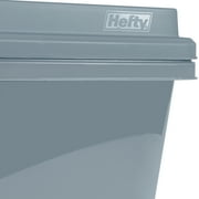 Hefty 28.3 Gallon Plastic Garage Storage Tote, Smoke Blue, Set of 4