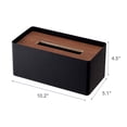 thumbnail image 7 of Yamazaki Home Tissue Box Cover - Rectangle, Walnut, Steel, Lid, No Assembly, 7 of 7