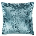 thumbnail image 3 of SAFAVIEH Gili 18" x 18" Distressed Solid Plush Pillow, Marine Blue, 3 of 5
