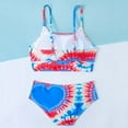 thumbnail image 4 of NAISIBABY Girls Swimsuit 2-Piece, Tie-dye High Waist Bikini Swimwear Sets Summer Beach Holiday Bathing Suits (7-14T), 4 of 6