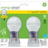 GE energy smartￂﾮ CFL 9 watt A19 2-pack