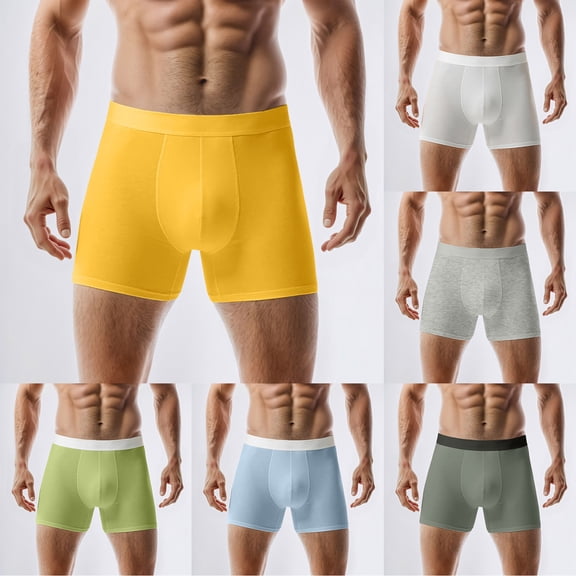 LILIYA Mens Underwear Boxers Stretch Moisture Wicking Quick-Dry Boxer Briefs Breathable Performance Boxer Trunks