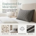 thumbnail image 2 of Unique Bargains Breathable Hypoallergenic Envelope Pillow Protectors King Dark Gray 20" x 35", 2 of 5