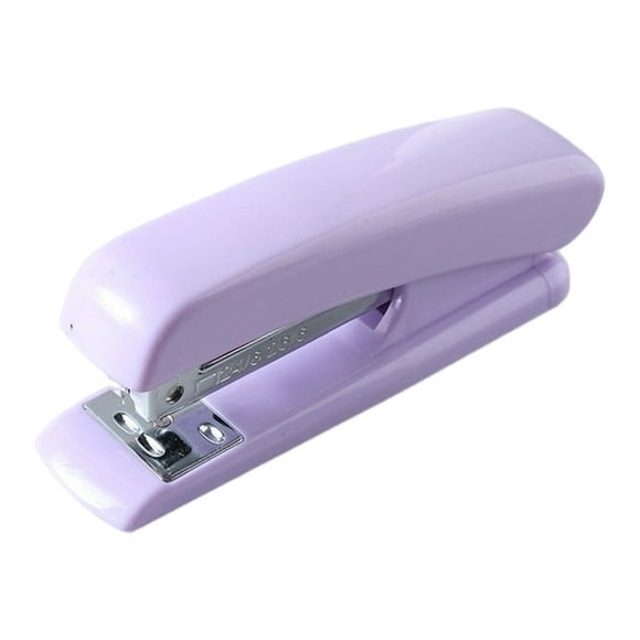 enjoywould Small Stapler Anti-slip Efficient Labor-saving Macaron Color Portable Medium Size Multi-functional Student Stapling Tool Office Supplies