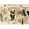 thumbnail image 2 of Ernst Ludwig Kirchner 24x18 Gold Ornate Framed and Double Matted Museum Art Print Titled - Entertainment (1922), 2 of 4