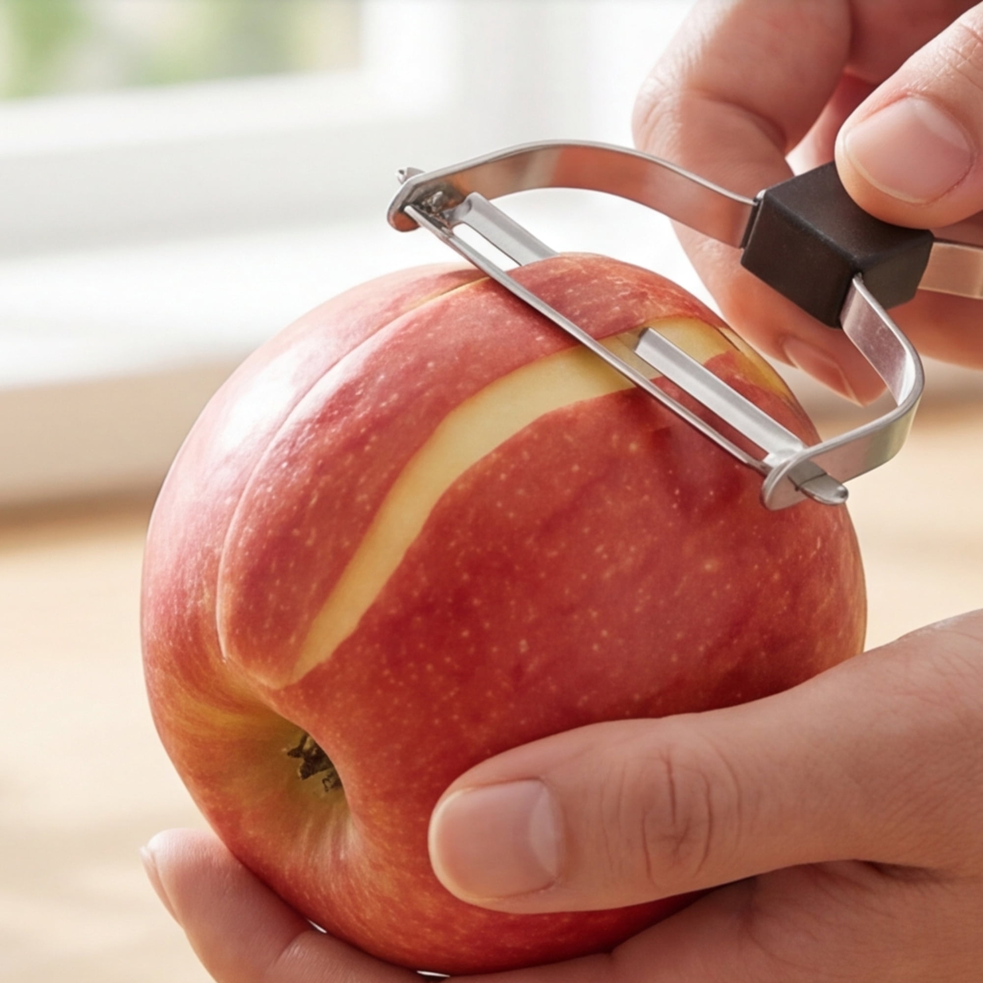 Unique Bargains Stainless Steel Vegetable Peeler with Ergonomic Handle Silver 5.6x2.1 inch