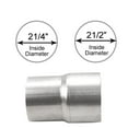 thumbnail image 2 of 2 1/4" 2.25" ID to 2 1/2" 2.5" ID Universal Exhaust Pipe to Pipe Adapter Reducer, 2 of 5
