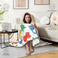 thumbnail image 2 of Colorful Heart Cat Wearable Blanket Hoodies for Women Men Adults Cat Lovers Soft Cozy Cartoon Cats Hooded Blankets for Travel Camping Decor Birthday Gifts 50X60 Inch, 2 of 5