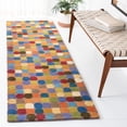 thumbnail image 2 of SAFAVIEH Soho Fortuna Geometric Wool Runner Rug, Multi, 2'6" x 10', 2 of 8