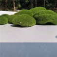 thumbnail image 2 of Juego de 30 piedras decorativas de musgo artificial en 3 tamaños, bolas de musgo verdes, 2 of 5