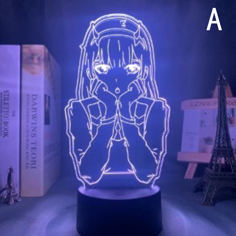 anime 3d lamp zero two