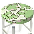 thumbnail image 3 of Kll Cute Frog Round Bar Chair Cushion Cover 12 Inch,Bar Stool Protector With Elastic, Soft Washable, 3 of 7