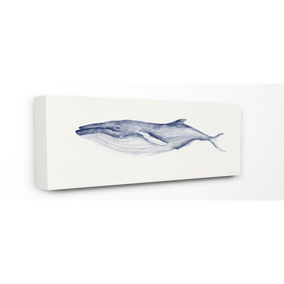 The Stupell Home Decor Collection Humpback Whale Watercolor Illustration Wall Art