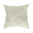 thumbnail image 2 of PONPRNGY Throw Pillow Covers Decorative 1Pc Soft Velvet Corduroy Striped Square Cushion Cover for Bench Couch Decor, 19 x 19 inch, 2 of 5