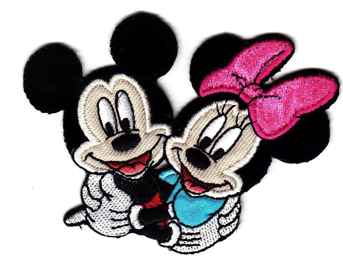 MINNIE MOUSE PLUSH RED BOW DISNEY  Embroidered Sew On Cloth Patch Badge APPLIQUE 