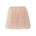 thumbnail image 3 of MIASHUI Girls Ballet Skirt for Dance Recital Party Performance with Star Sequin Design Beige,5-6 Years, 3 of 9