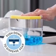 thumbnail image 2 of Oyajia 2 in 1 Soap Dispenser for Kitchen, Sponge Holder Sink Dish Washing Soap Dispenser 13 Ounces, Clear, 2 of 8