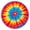 Colorful Rainbow Tie, variant on Colorful Galaxy Pattern Round Fitted Tablecloth with Elastic Edge,Dining Table Cover Waterproof,Outdoor Round Tablecloth for Camping,Dining,Indoor and Outdoor