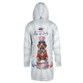thumbnail image 2 of Happy 4th of July Patriotic German Shorthaired Pointer Marching Band Uniform Balloons Fireworks All Over Print 3D Hooded Duffle Toggle Coat GSP Lover Dog Gift - 13009, 2 of 6